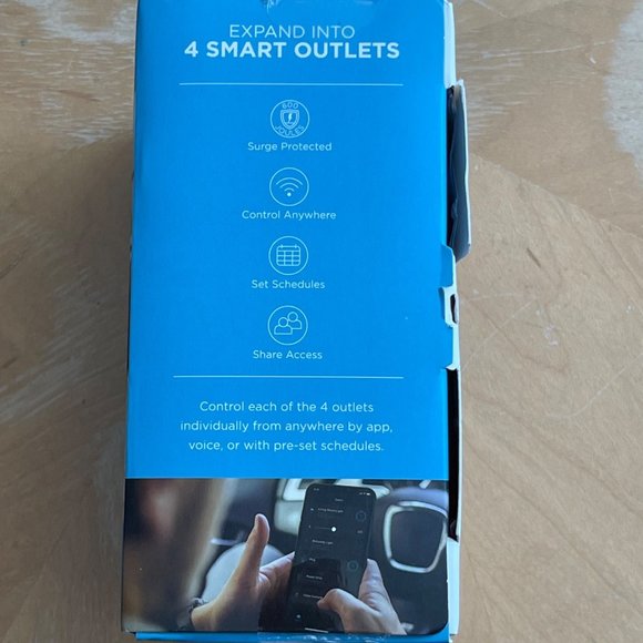 Merkury Innovations New Smart Outlet Extender, Surge Protection, 4 Outlets - Picture 4 of 6